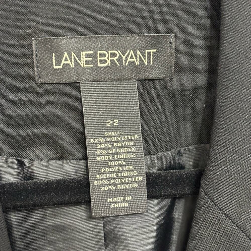 Lane Bryant Single Breasted Blazer in Black - Size 22 - Picture 5 of 7